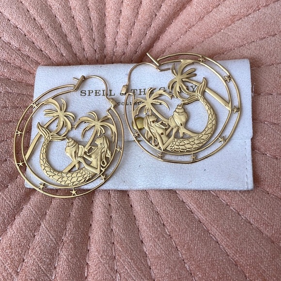 Spell and the gypsy collective ocean hoop earrings - Picture 2 of 5